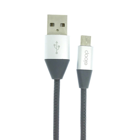 Eloop Charger Cable Micro USB S32 Grey