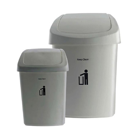 DKW HH-206P/2เซ็ต Swing bin 2 ชิ้น/เซ็ต Gray