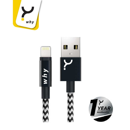 Why Lightning Cable 1 ม. Shibuya Black