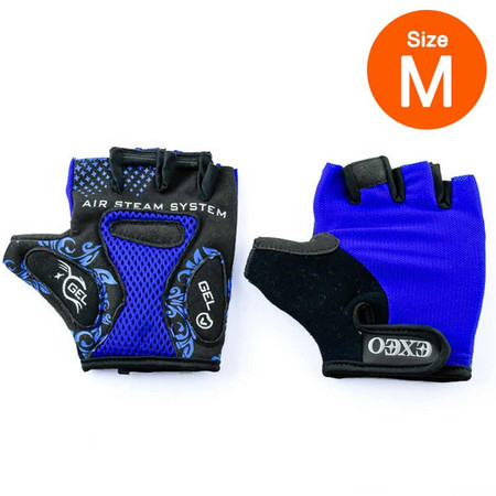 Thai Sports ถุงมือจักรยาน CG-3001 BLUE วัสดุผ้า LYCRA มีเจลซัพพอร์ต ไซส์ M รหัสสินค้า E3XT1114BLM