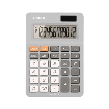 Canon Desktop Calculator รุ่น AS-120V II Smoke Grey