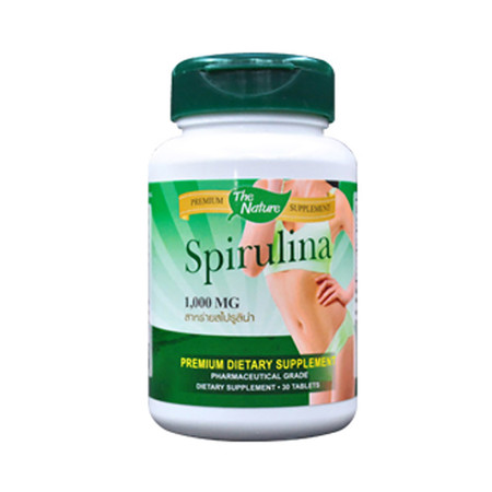 The Nature Spirulina สาหร่ายสไปรูลิน่า ช่วยปรับสมดุลร่างกาย บรรจุ 30 เม็ด