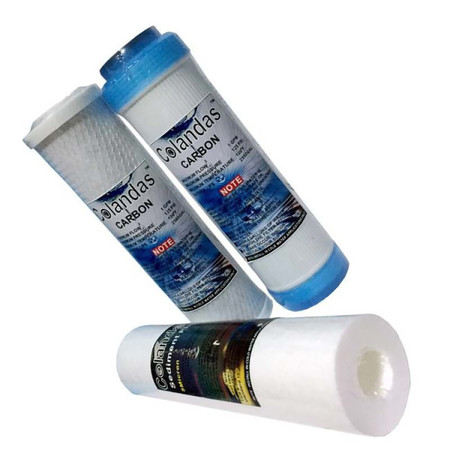 Colandas ชุดไส้กรองมาตรฐาน 10 นิ้ว PP/GAC/Carbon in Filter รุ่น STO3GC (3 ชิ้น)