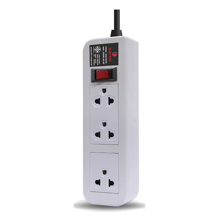 ELECTON ชุดสายพ่วง ปลั๊กไฟ คุณภาพ A มอก. 3 เต้า 3 เมตร 10A รุ่น EP-A3103 สีขาว
