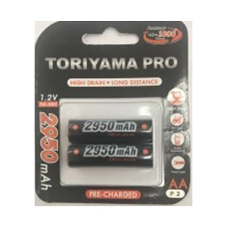 Toriyama ถ่านชาร์จ รุ่น AA2950 Pro แพ็ก 2