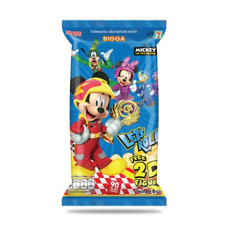 บิ๊กก้าข้าวโพดอบกรอบกลิ่นวานิลลา 6 กรัม พร้อม 2D Figure Mickey Mouse