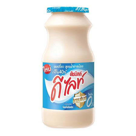 ดีไลท์ นมเปรี้ยวหวานน้อย ขวด 160มล.