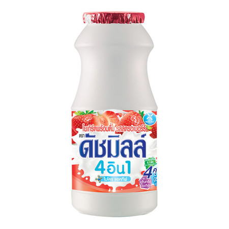 นมเปรี้ยวพาสฯดัชมิลล์ สตรอฯขวด 160 มิลลิลิตร