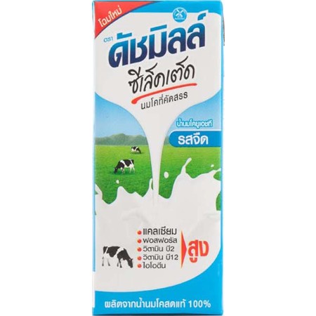 ดัชมิลล์ UHT จืด เดี่ยว 225