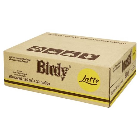 เบอร์ดี้ ลาเต้ กระป๋อง 180 มิลลิลิตร แพ็ก 30