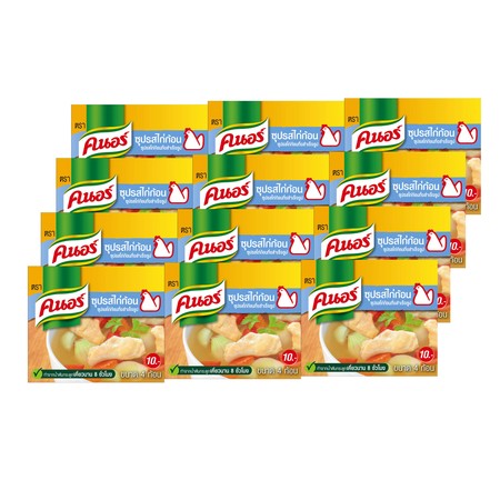 คนอร์ซุปก้อนรสไก่ 40 กรัม แพ็ค 12