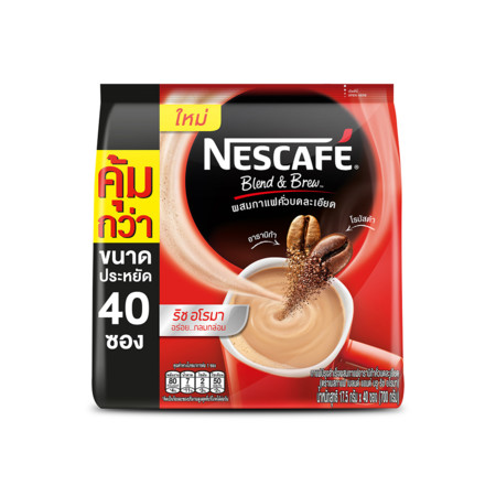 เนสกาแฟ3in1 เบลนด์แอนด์บรู ริชอโรมา แพ็ก.40 ซอง