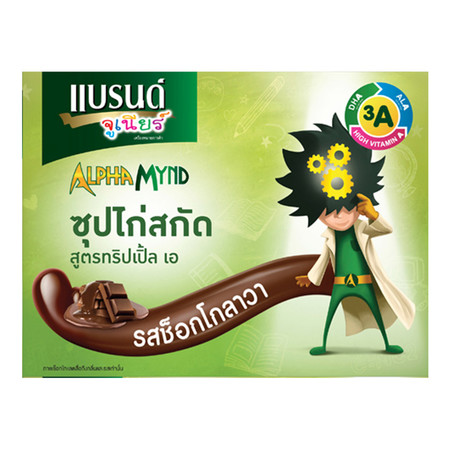 แบรนด์จูเนียร์ซุปไก่สกัด(รสช็อกโกลาวา) 42ซีซี แพ็ค 12