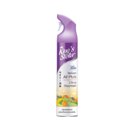 คิงสเตล่าสเปรย์ปรับอากาศ Refresh Air Plus กลิ่น Citrus Mountain 300ml.