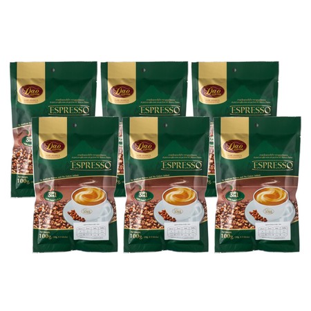 ดาวกาแฟ3in1 รสเอสเปรสโซ่ 5ซอง แพ็ก 6