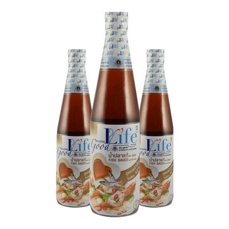 ตรากู๊ดไรฟ์ น้ำปลาแท้ สูตรลดเกลือ 40% 500 มิลลิลิตร (แพ็ก 3 )
