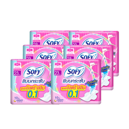 โซฟีแบบกระชับซูเปอร์อัลตร้าสลิม0.1 23ซม. 10ชิ้น X 6 แพ็ก