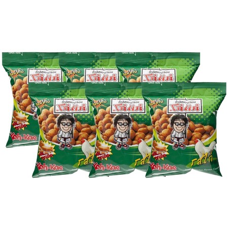 ถั่วลิสงกรอบโก๋แก่รสไก่ 75 กรัม แพ็ก 6