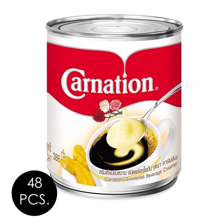 คาร์เนชั่น ครีมเทียมข้นหวาน 388 กรัม (ยกลัง 48 กระป๋อง)