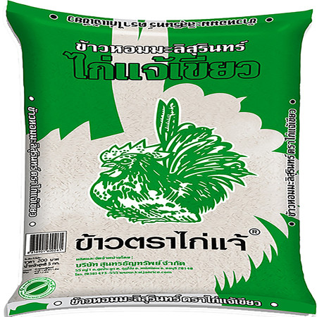 ข้าวหอมมะลิสุรินท์ ตราไก่แจ้เขียว 5 กก.
