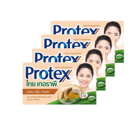 โพรเทคส์ สบู่ไทยเทอราพีมะขามขมิ้นทานาคา 130 กรัม (แพ็ก4)