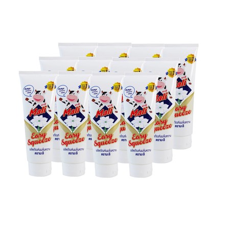 นมข้นหวานชนิดหลอดบีบ 170 กรัม แพ็ก 12 ชิ้น