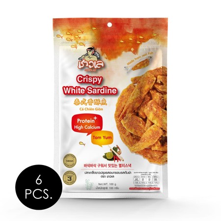 ชาวเล ปลาเกล็ดขาวเทมปุระ รสต้มยำ 100 กรัม แพ็ก 6 ชิ้น