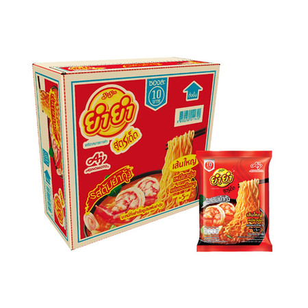 ยำยำสูตรเด็ดซอง รสต้มยำกุ้ง 80 กรัม (ยกลัง 24 ซอง)