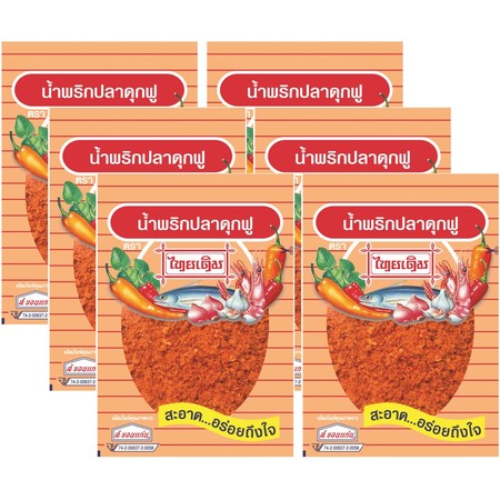 น้ำพริกปลาดุกฟูไทยเดิม 22 กรัม แพ็ก 6