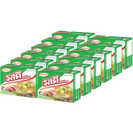 รสดีซุปก้อนหมู 40 กรัม แพ็ก 12