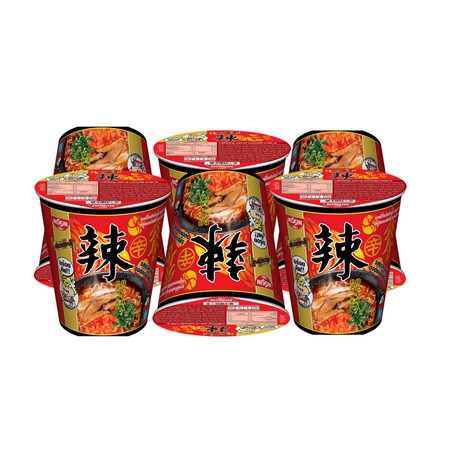 นิสชินคัพพรีเมี่ยมรสซุปเกาหลีฮอตแอนด์สไปซี่ 68 กรัม 1X6