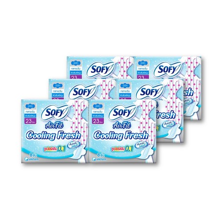 โซฟี คูลลิ่งเฟรชซูเปอร์สลิม0.1 23เซนติเมตร (8ชิ้น) แพ็ค6ห่อ