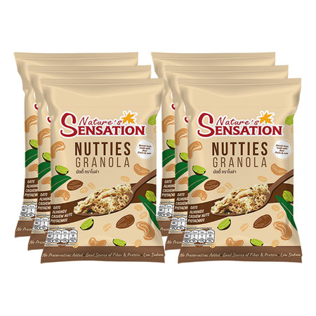 กราโนล่า นัตตี้ เนเจอร์เซนเซชั่น 35 กรัม แพ็ก 6 ชิ้น
