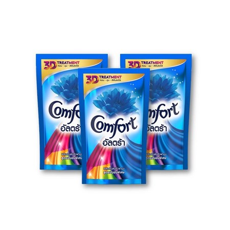 คอมฟอร์ทอัลตร้า สีฟ้า ถุงเติม (แพ็ก3ถุง)