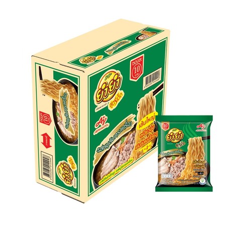 ยำยำสูตรเด็ดซอง รสหมูสับทรงเครื่อง 75 กรัม (ยกลัง 24 ซอง)