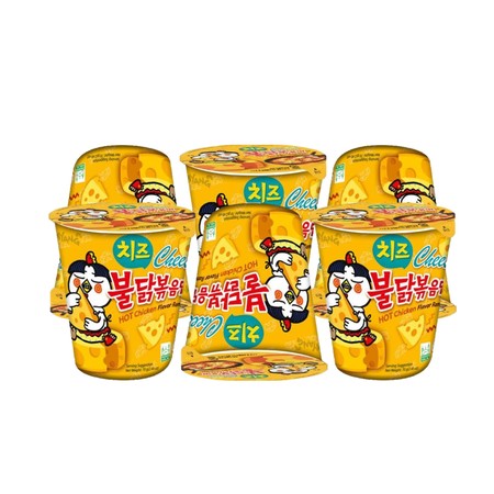 ซัมยังฮอทชิคเค่นราเม็งคัพรสไก่เผ็ดชีส 70 กรัม แพ็ก 6