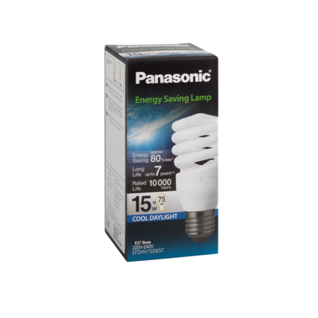 หลอดไฟสไปรัล 15W (แสงขาว) PANASONIC