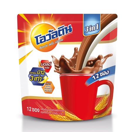 โอวัลติน 3in1 29 กรัม (12 ซอง/ถุง)