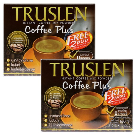 ทรูสเลนคอฟฟี่พลัส กาแฟ 3in1 กล่อง (แพ็ก 2 )
