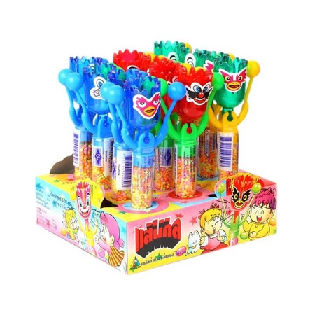 แสนกลเม็ดอมเคลือบสีหุ่นแสนกลรสผลไม้ 9 กรัม ( แพ็ก 12)