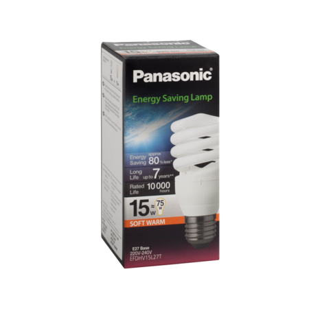 หลอดไฟสไปรัล 15W (แสงส้ม) PANASONIC