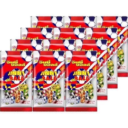 จินนี่บอลล์ช็อกโกแลต 35 กรัม ( แพ็ก 12 )