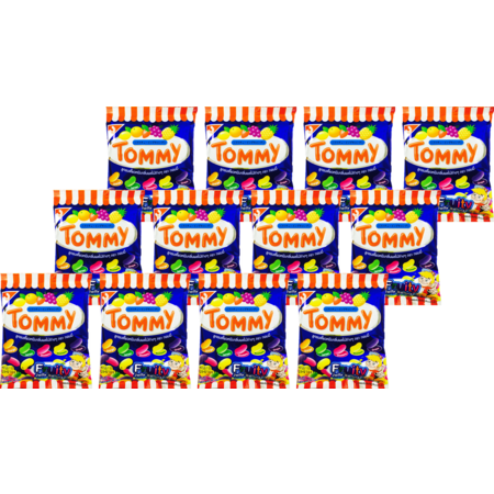 ทอมมี่ ลูกอมเคี้ยวหนึบกลิ่นผลไม้ 30กรัม(แพ็ก12)