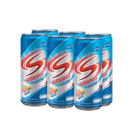 สปอนเซอร์แคน แอคทีฟ ซิงค์ฟ้า 325 มิลลิลิตร แพ็ก 6