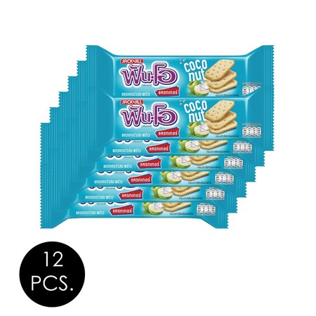ฟันโอ แครกเกอร์รสมะพร้าว 81 กรัม (แพ็ก 12 ชิ้น)
