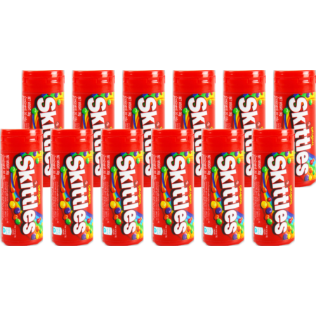 สกิตเทิลส์ ลูกอมเคี้ยวหนึบกลิ่นผลไม้รวม(หลอด) 30กรัม(แพ็ก12)