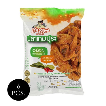 ชาวเล ปลาเกล็ดขาวเทมปุระ รสดั้งเดิม 25 กรัม แพ็ก 6 ชิ้น