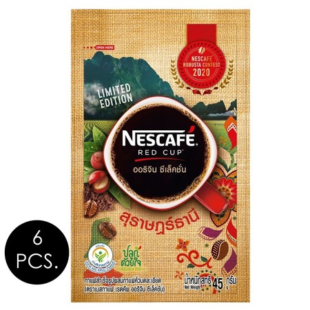 เนสกาแฟ เรดคัพออริจินซีเล็คชั่น 45 กรัม แพ็ก 6 ชิ้น