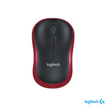 Logitech Wireless Mouse M185 เมาส์ไร้สายออฟติคัล สีแดง