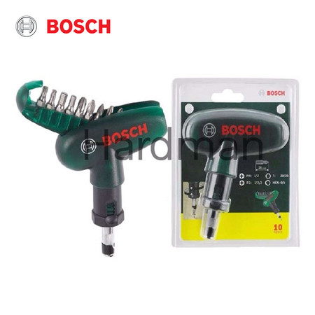 BOSCH ชุดดอกไขควง 10 ชิ้น